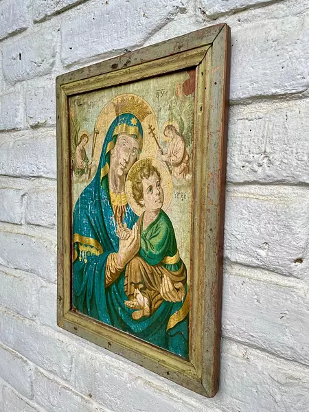 Icono Virgen Del Perpetuo Socorro - Colombia 1950