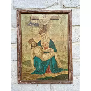 Icono Boyacense Estación Del Via Crucis - Colombia 1950