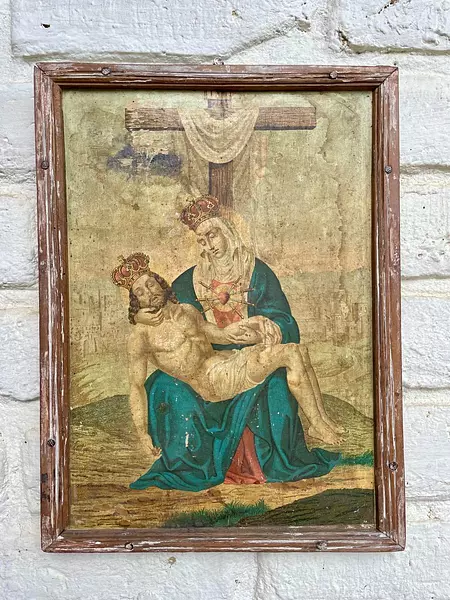 Icono Boyacense Estación Del Via Crucis - Colombia 1950