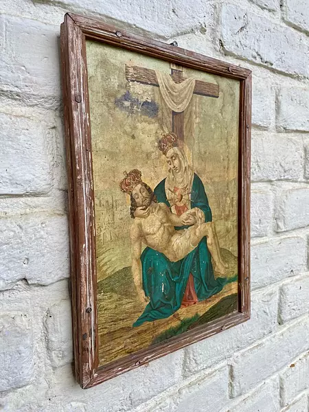 Icono Boyacense Estación Del Via Crucis - Colombia 1950