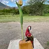 Loro Tropical Colores Tallado En Madera - Filipinas 1985