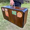 Maleta De Madera Prime Luggage - U.S.A. 1960