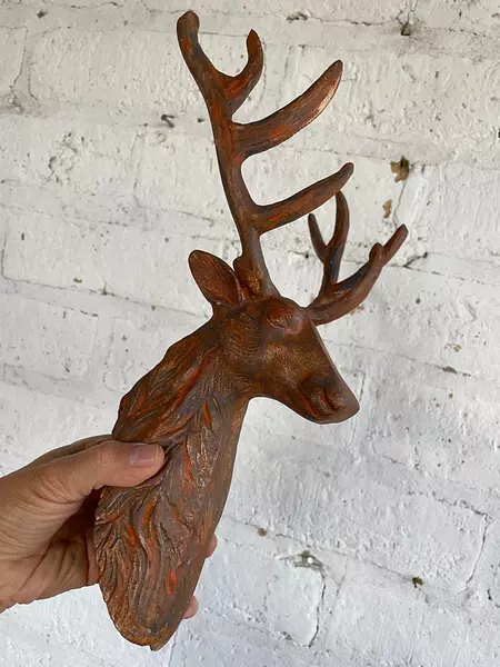 Cabeza De Venado Metálico