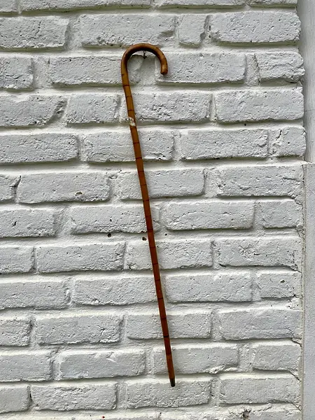 Bastón Nudillos Con Punta Metálica Y Mango Curvado.