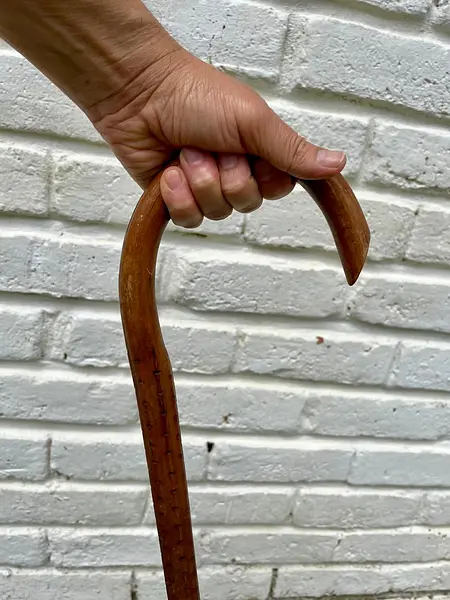 Bastón Artesanal Mango Curvado.