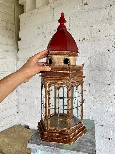 Farol Cúpula Hexagonal De Estilo Antiguo - U.S.A. 2000