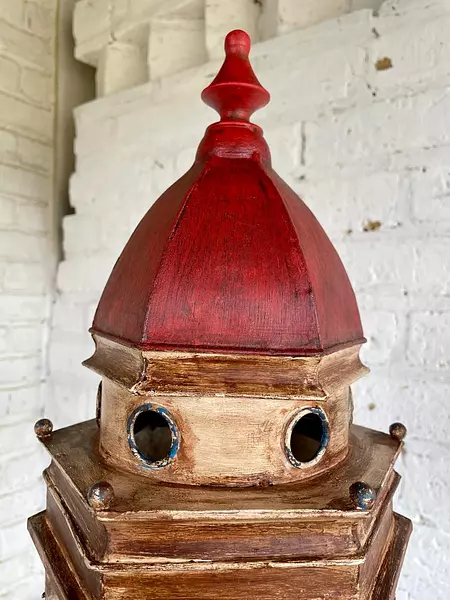 Farol Cúpula Hexagonal De Estilo Antiguo - U.S.A. 2000