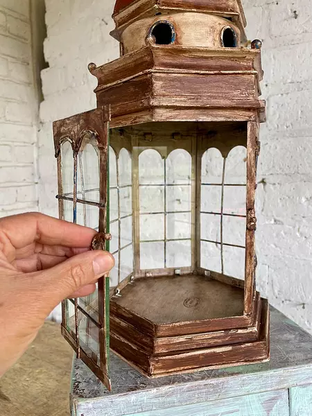 Farol Cúpula Hexagonal De Estilo Antiguo - U.S.A. 2000