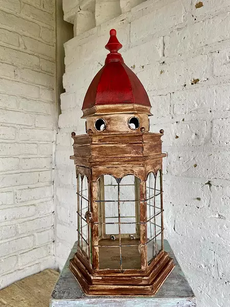 Farol Cúpula Hexagonal De Estilo Antiguo - U.S.A. 2000