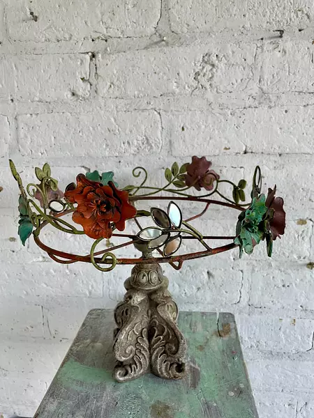 Soporte Metálico Para Bandeja - Italia 1980