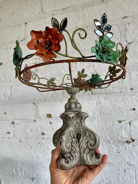 Soporte Metálico Para Bandeja - Italia 1980