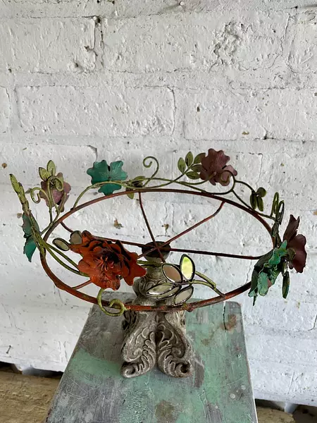 Soporte Metálico Para Bandeja - Italia 1980