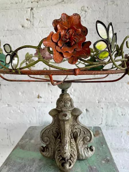 Soporte Metálico Para Bandeja - Italia 1980