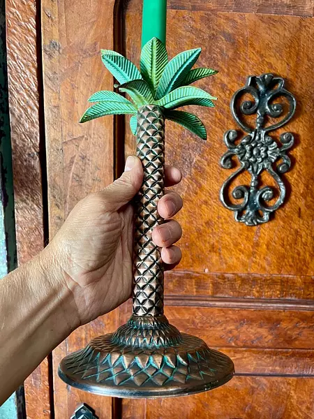 Candelabro Tropical En Forma De Palmera