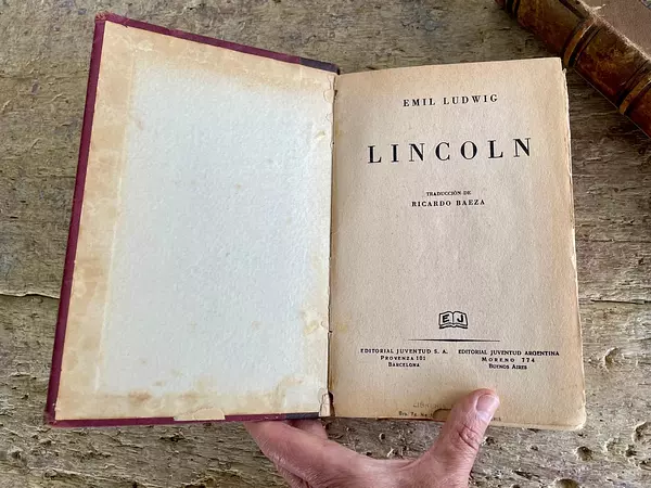 Libro Lincoln De Emil Ludwig - Argentina 1940