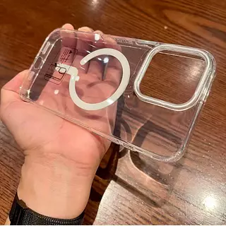 Case Magsafe Translucido Blanco Iphone16pro+