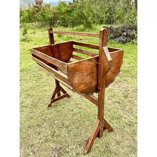 Cuna Mecedora Media Luna Artesanal - Colombia 1940