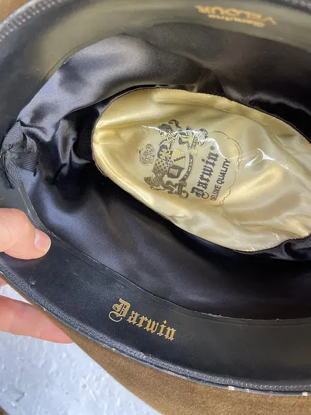 Sombrero Fedora Darwin Cinta Entrelazada - Ee.Uu. 1950