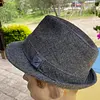 Sombrero Fedora Cremeux Talla 38 Ala Corta