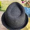 Sombrero Fedora Cremeux Talla 38 Ala Corta