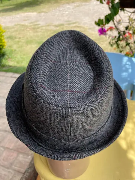 Sombrero Fedora Cremeux Talla 38 Ala Corta