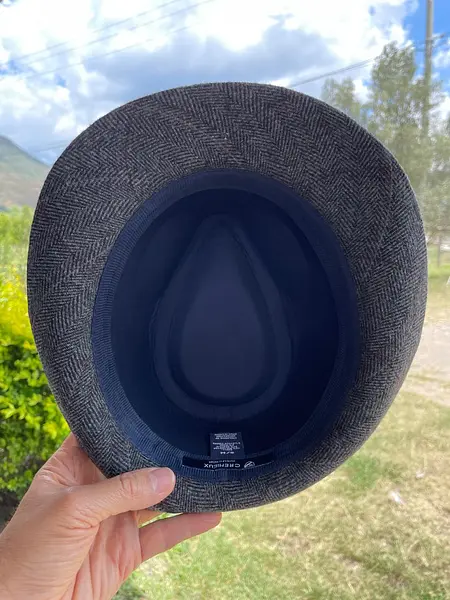 Sombrero Fedora Cremeux Talla 38 Ala Corta