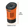 Inversor De Corriente 120 W Tipo Vaso, 2 Puertos Usb, Truper