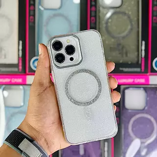 Case Magsafe Escarcha Transparente Iphone 16