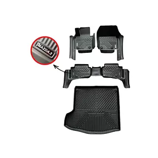 Tapetes Termoformados 5d Mazda 3 Sedan 2020-2025 Negros