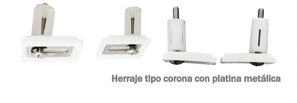 Tornillo Plastico Caida Lenta Base Metal