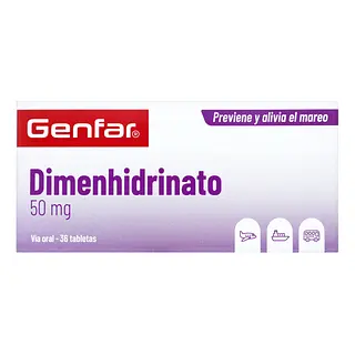 Dimenhidrinato 50 Mg