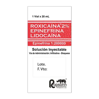 Roxicaina 2% Epinefrina