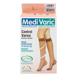 Medivaric Medias De Compresión Medianas Rodilla Talla S