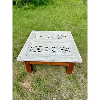 Mesa Rústica De Ventana Antigua Calada - Colombia