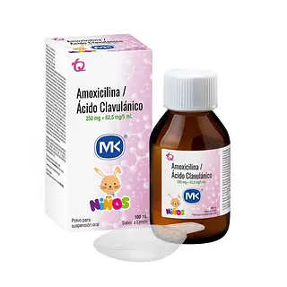 Amoxicilina 250 Mg + Acido Clavulanico 62.5 Mg Mk