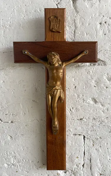 Crucifijo Madera Metal