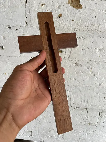 Crucifijo Madera Metal