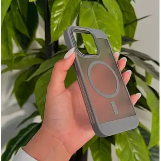 Case Magsafe Borde Gris Mate Iphone 16pro+