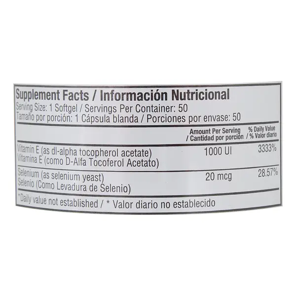 Vitamina E 1000 Ui