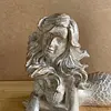 Sirena De Resina Con Apariencia Metálica