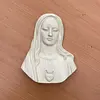 Escultura Italiana De Alabastro Inmaculado Corazón De María