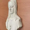 Escultura Italiana De Alabastro Inmaculado Corazón De María