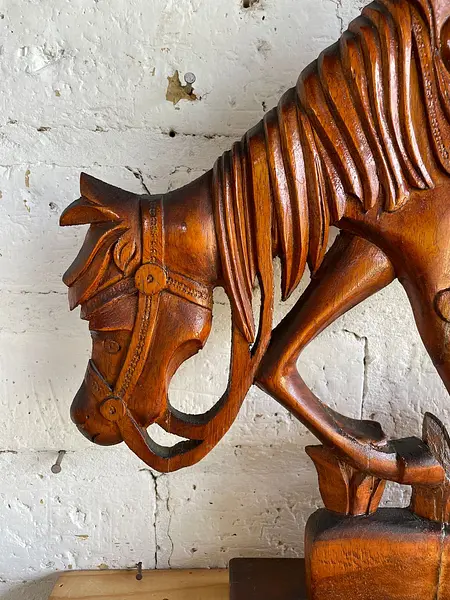 Talla Madera Don Quijote Y Sancho Panza - Colombia 1980