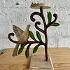 Candelabros Metálicos Con Pájaros Sobre Ramas