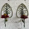 Candelabros X 2 En Forja Para Pared
