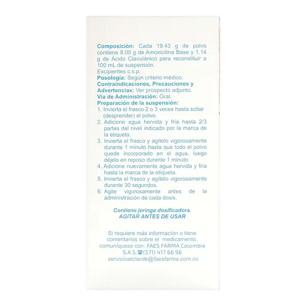 Clavutec 400/57mg Jarabe