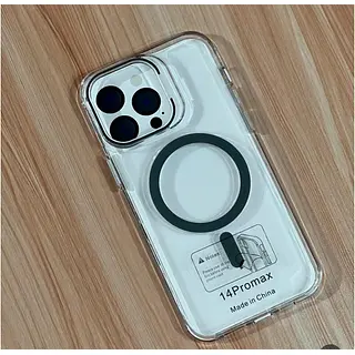 Case Magsafe Negro Transparente Iphone 16pro+