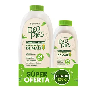 Deo Pies Talco Almidón De Maíz