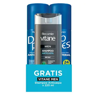 Desodorante Deo Pies X2 + Shampoo Vitane