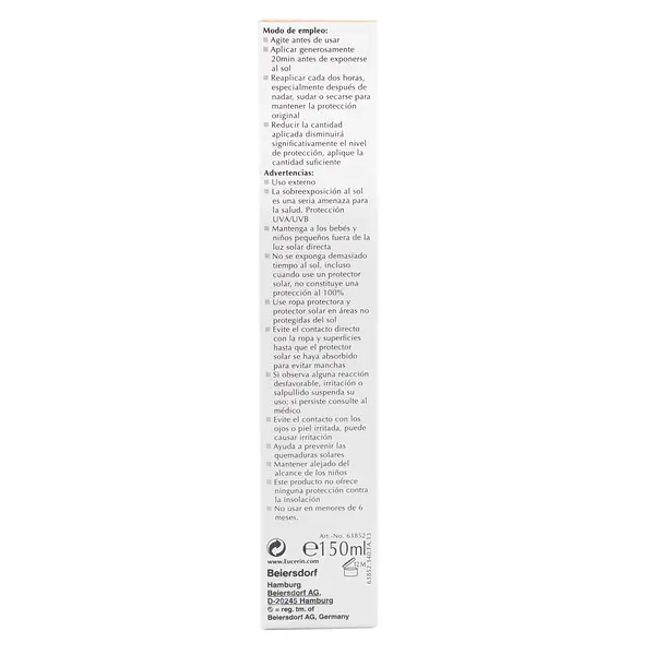 Bloqueador Eucerin Kids Toque Seco Fps 50+